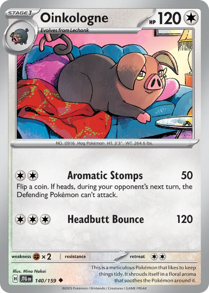 Oinkologne #140 Journey Together Pokemon card