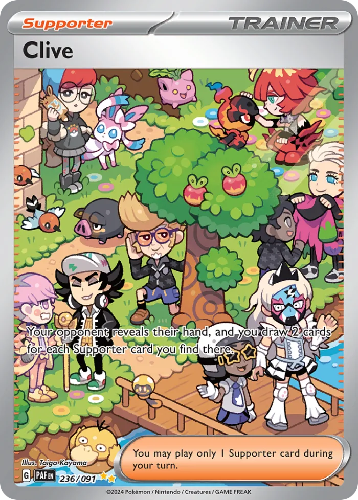 Clive #236 Paldean Fates Pokemon card