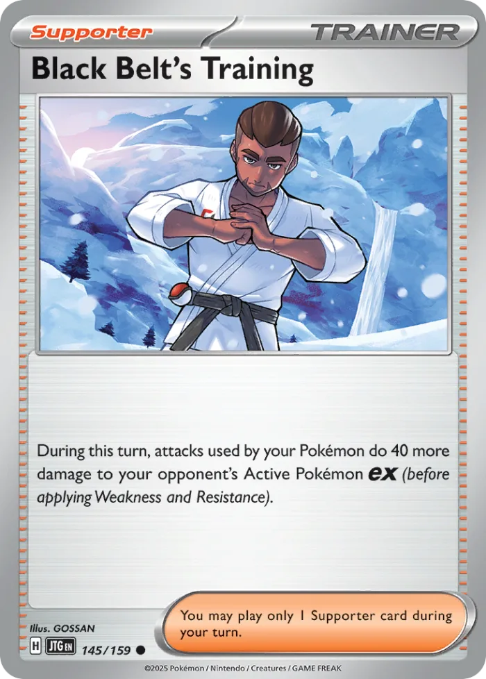 Black Belt's Training #145 Journey Together Pokemon card