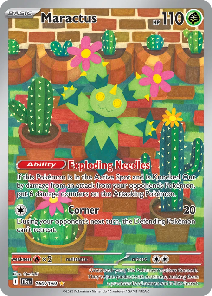 Maractus #160 Journey Together Pokemon card
