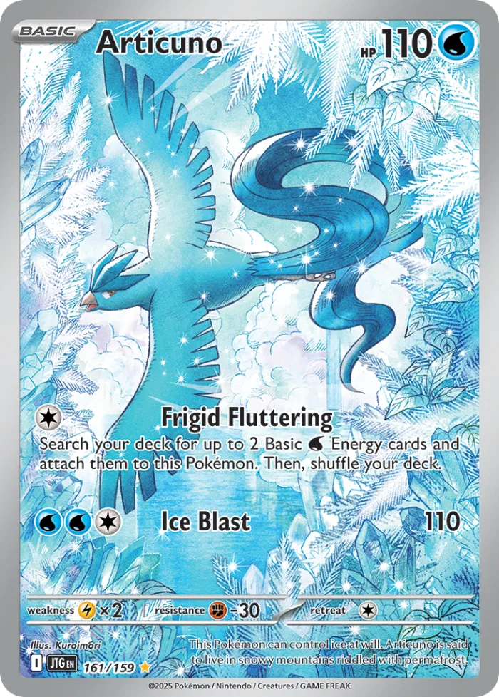 Articuno #161 Journey Together Pokemon card