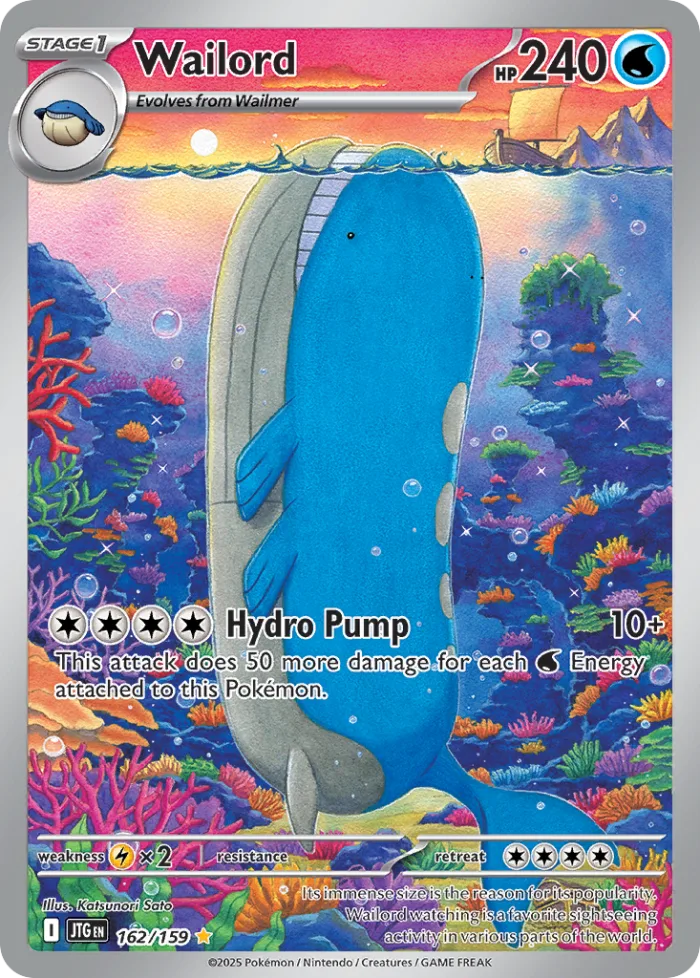 Wailord #162 Journey Together Pokemon card