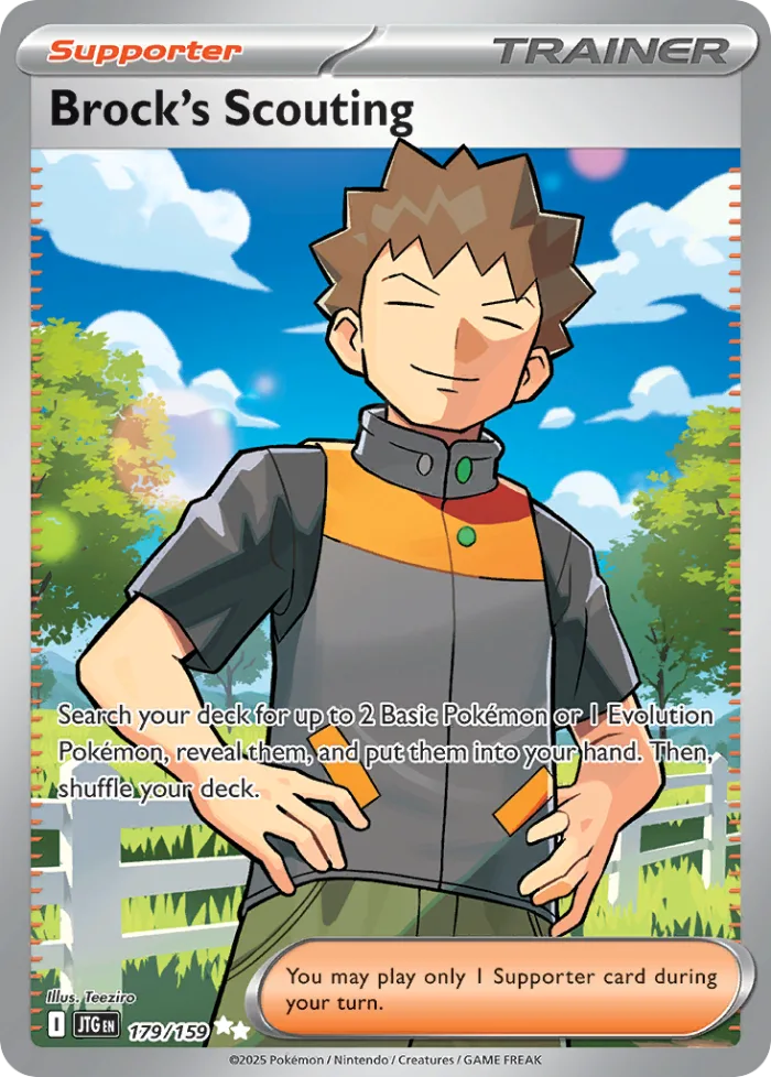 Brock's Scouting #179 Journey Together Pokemon card
