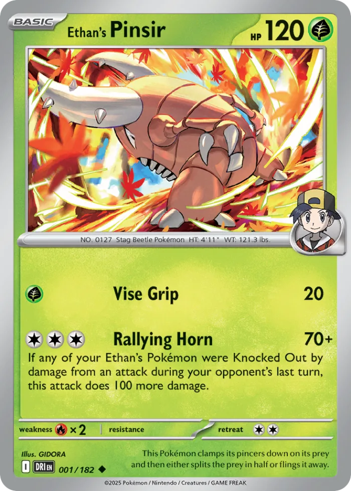Ethan's Pinsir #1 Destined Rivals Pokemon card