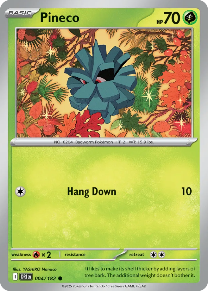 Pineco #4 Destined Rivals Pokemon card