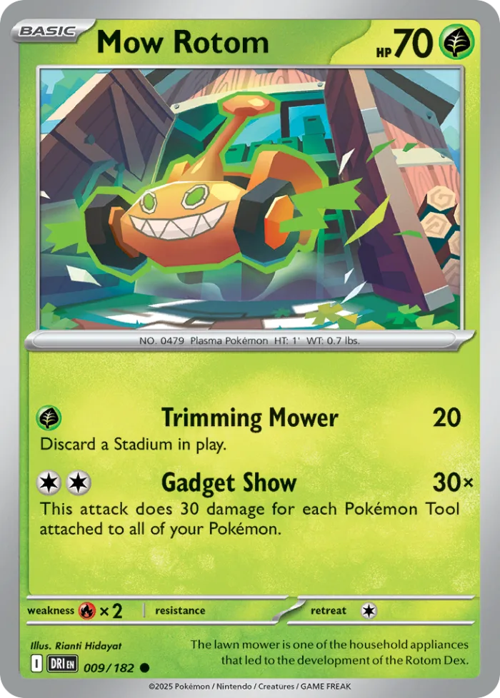 Mow Rotom #9 Destined Rivals Pokemon card