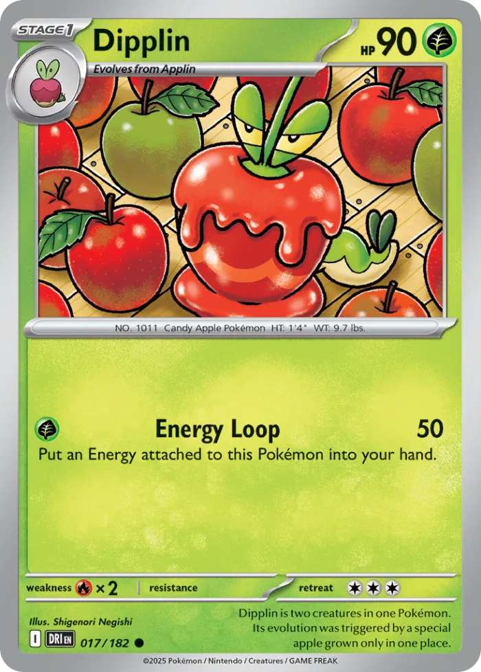 Dipplin #17 Destined Rivals Pokemon card
