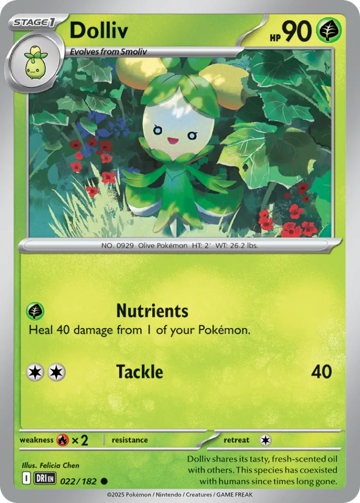 Dolliv #22 Destined Rivals Pokemon card