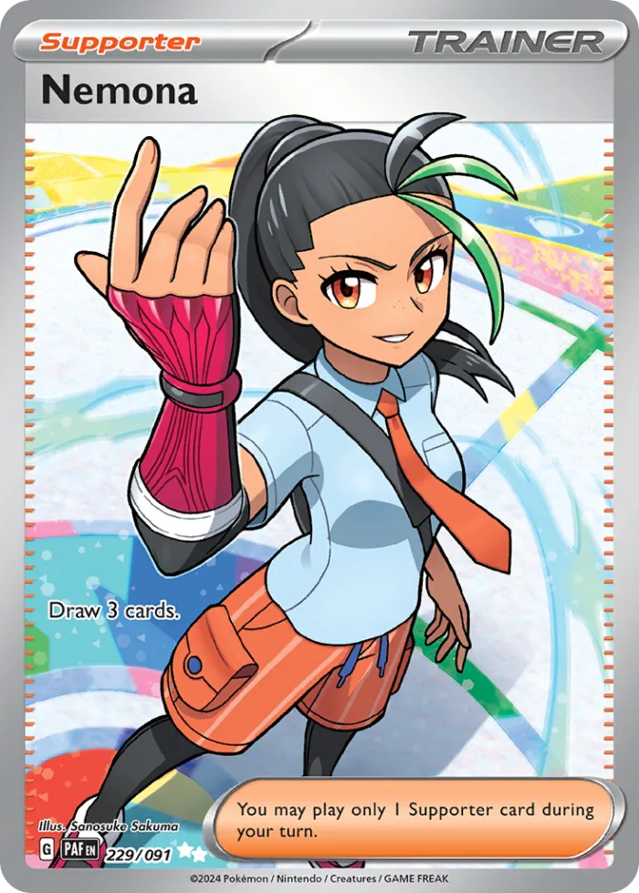 Nemona #229 Paldean Fates Pokemon card