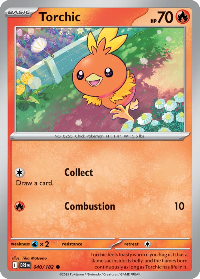 Torchic #40 Destined Rivals Pokemon card