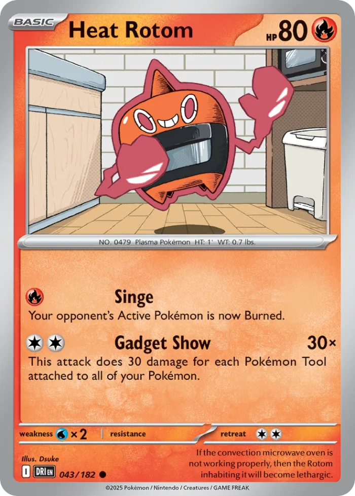 Heat Rotom #43 Destined Rivals Pokemon card