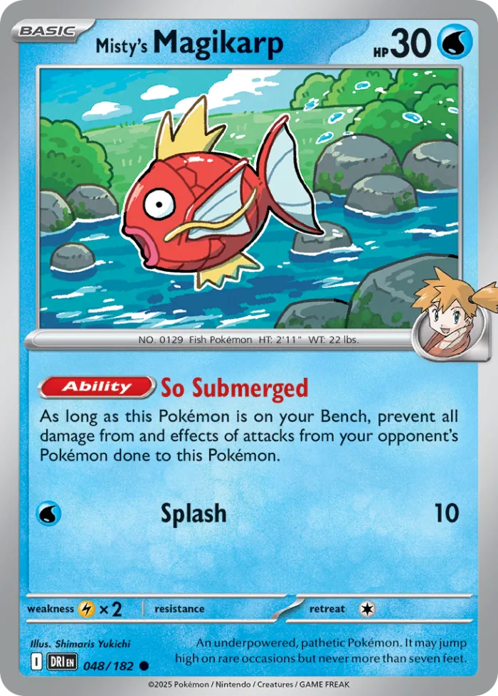 Misty's Magikarp #48 Destined Rivals Pokemon card