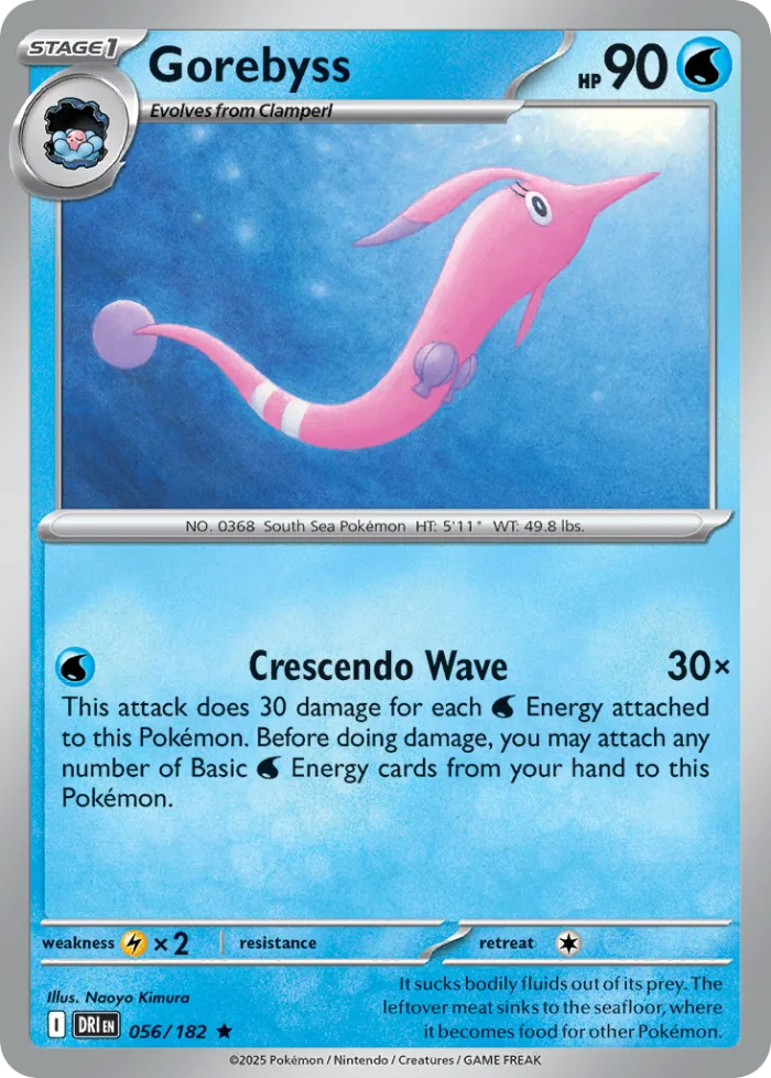 Gorebyss #56 Destined Rivals Pokemon card