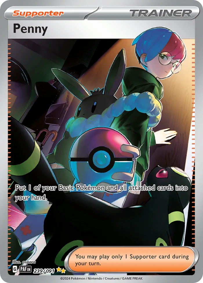 Penny #239 Paldean Fates Pokemon card