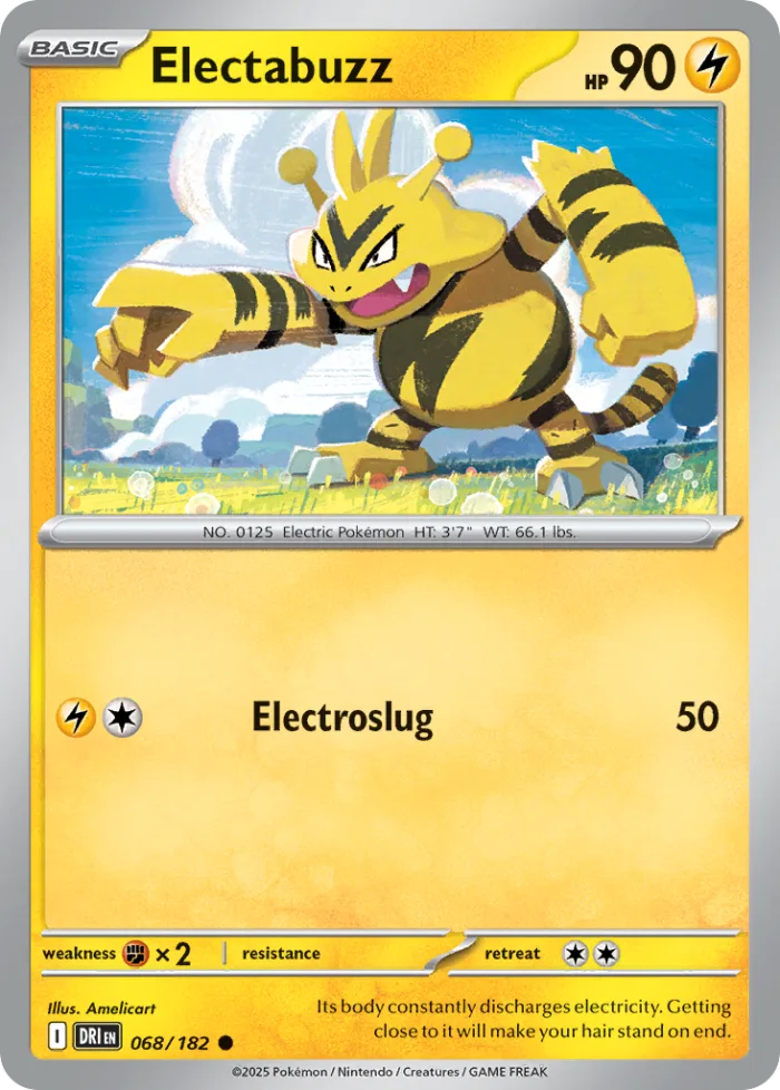 Electabuzz #68 Destined Rivals Pokemon card