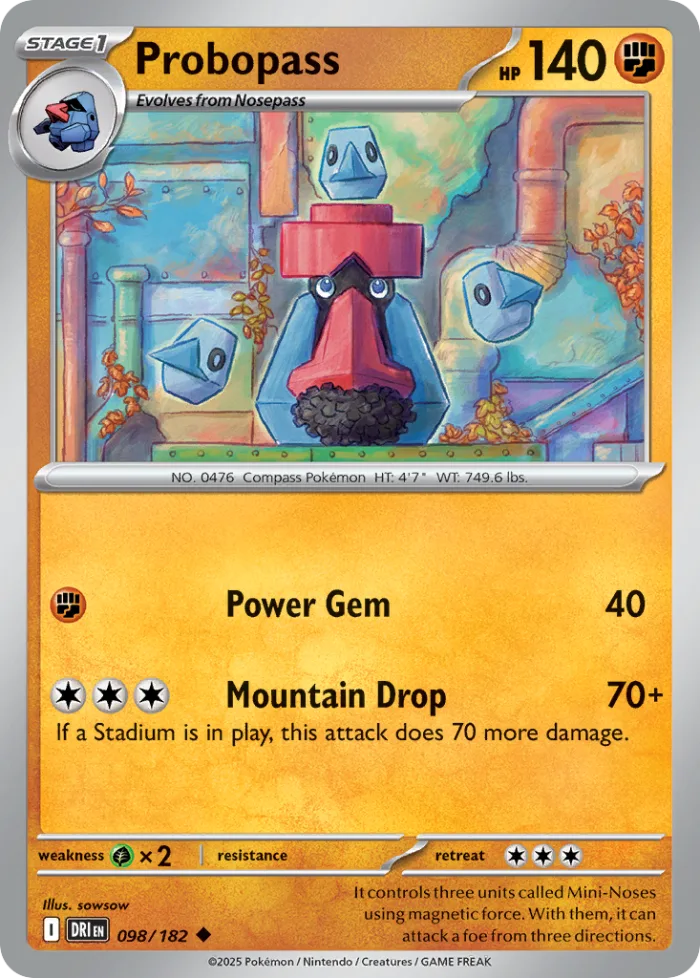 Probopass #98 Destined Rivals Pokemon card
