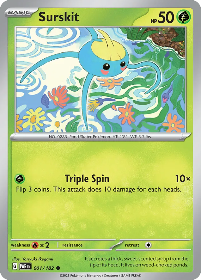 Surskit #1 Paradox Rift Pokemon card