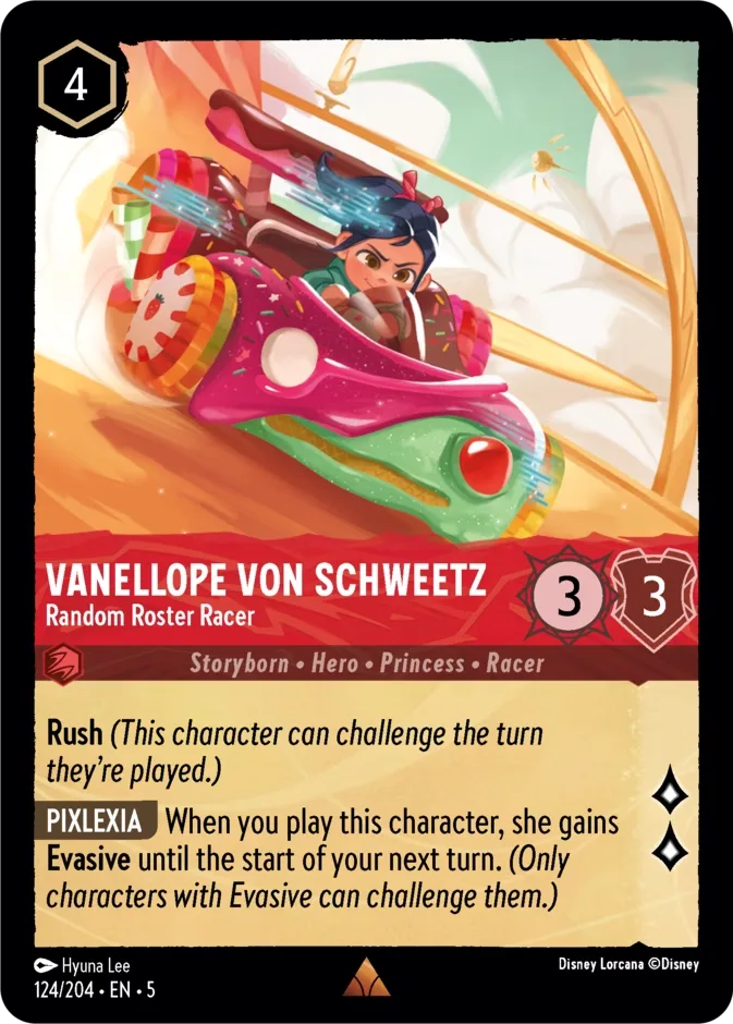 Vanellope von Schweetz #124 Shimmering Skies Disney Lorcana card