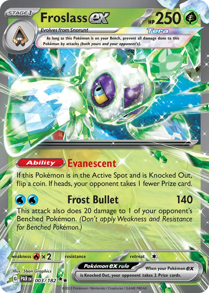 Froslass ex #3 Paradox Rift Pokemon card
