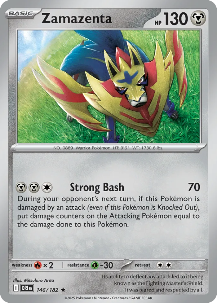 Zamazenta #146 Destined Rivals Pokemon card