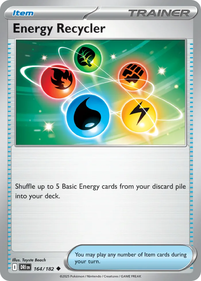 Energy Recycler #164 Destined Rivals Pokemon card