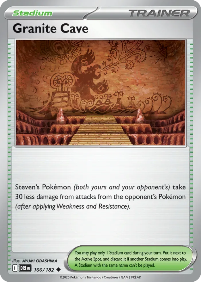 Granite Cave #166 Destined Rivals Pokemon card