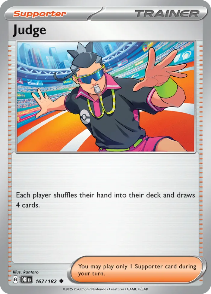 Judge #167 Destined Rivals Pokemon card