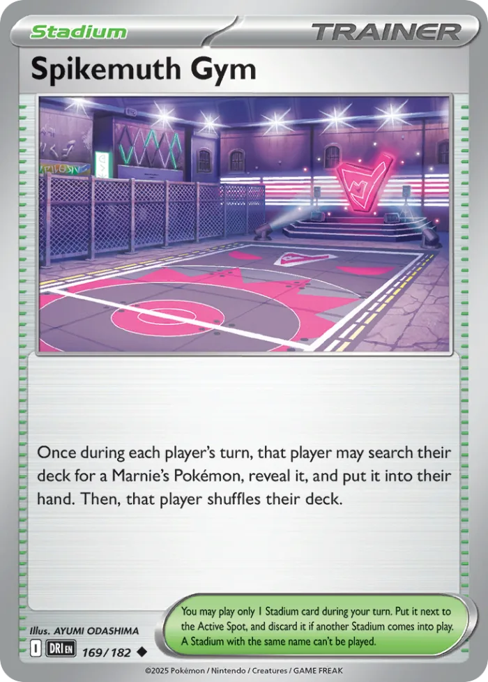 Spikemuth Gym #169 Destined Rivals Pokemon card