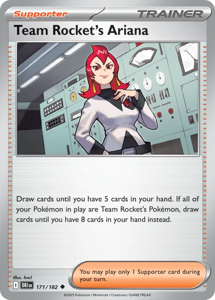 Team Rocket's Ariana #171 Destined Rivals Pokemon card