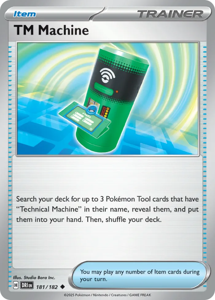 TM Machine #181 Destined Rivals Pokemon card