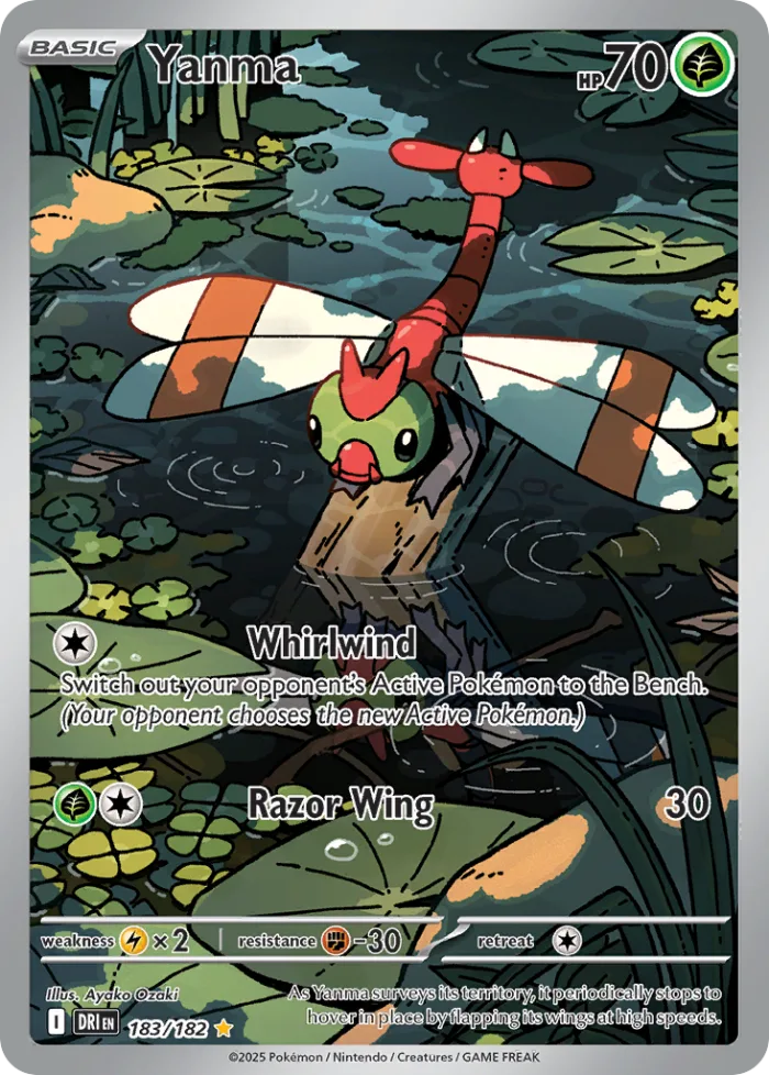 Yanma #183 Destined Rivals Pokemon card
