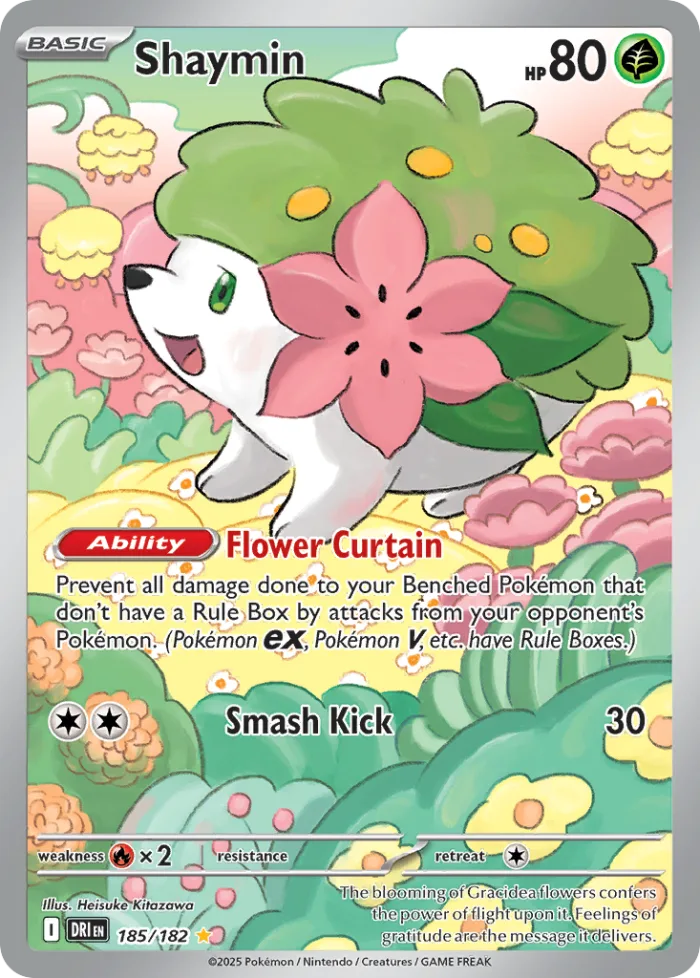 Shaymin #185 Destined Rivals Pokemon card