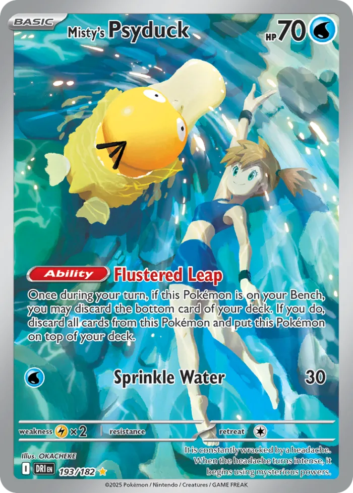 Misty's Psyduck #193 Destined Rivals Pokemon card