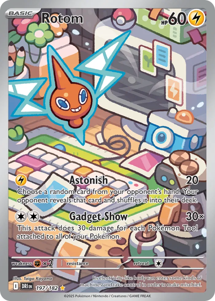 Rotom #197 Destined Rivals Pokemon card