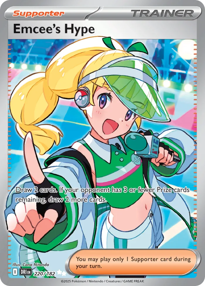 Emcee's Hype #220 Destined Rivals Pokemon card