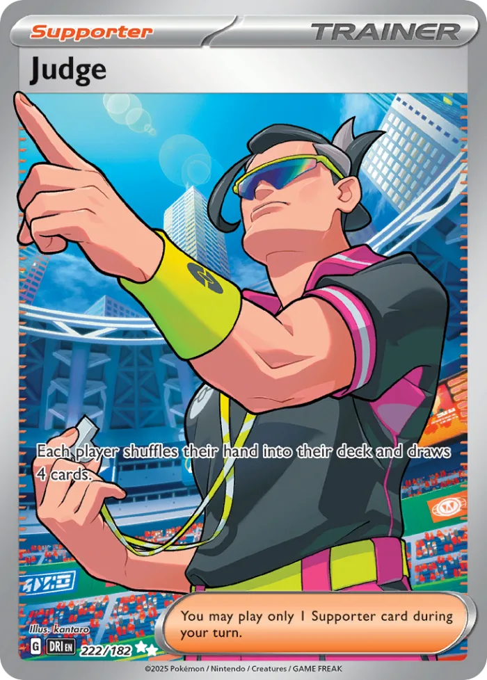 Judge #222 Destined Rivals Pokemon card