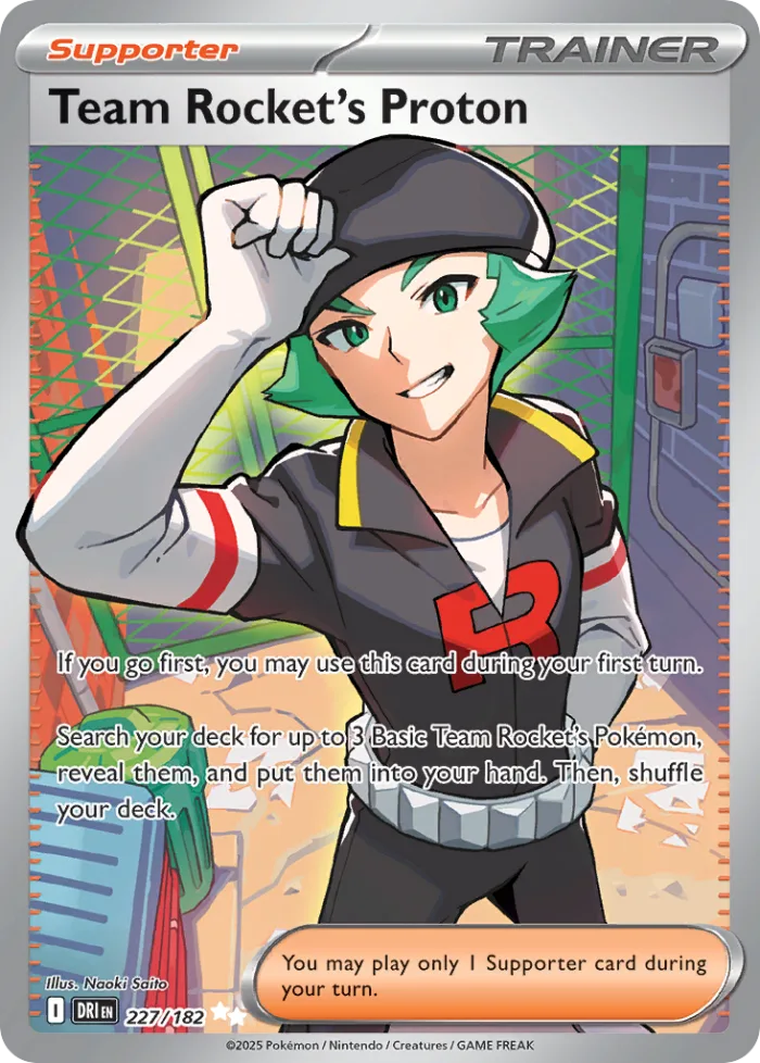 Team Rocket's Proton #227 Destined Rivals Pokemon card