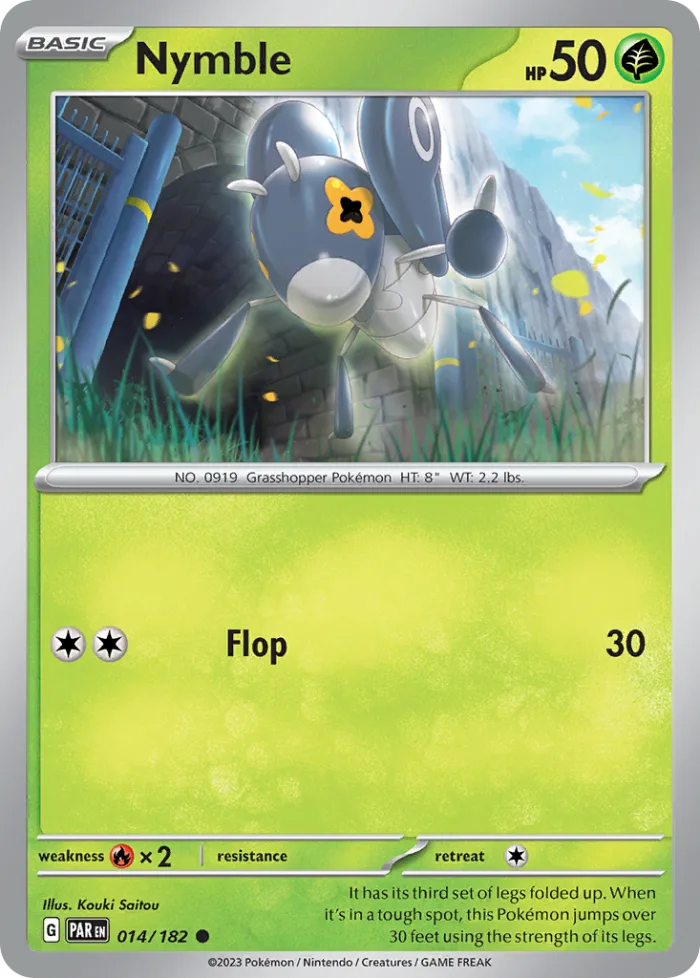 Nymble #14 Paradox Rift Pokemon card