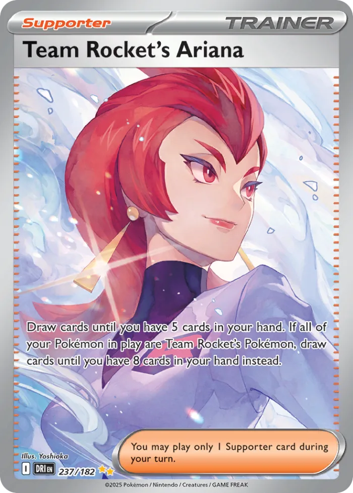 Team Rocket's Ariana #237 Destined Rivals Pokemon card