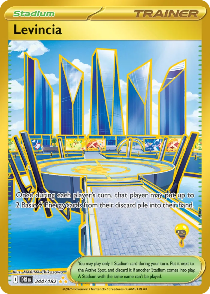 Levincia #244 Destined Rivals Pokemon card