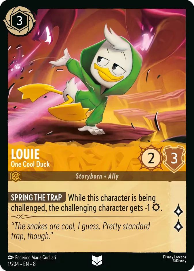 Louie #1 Reign of Jafar Disney Lorcana card