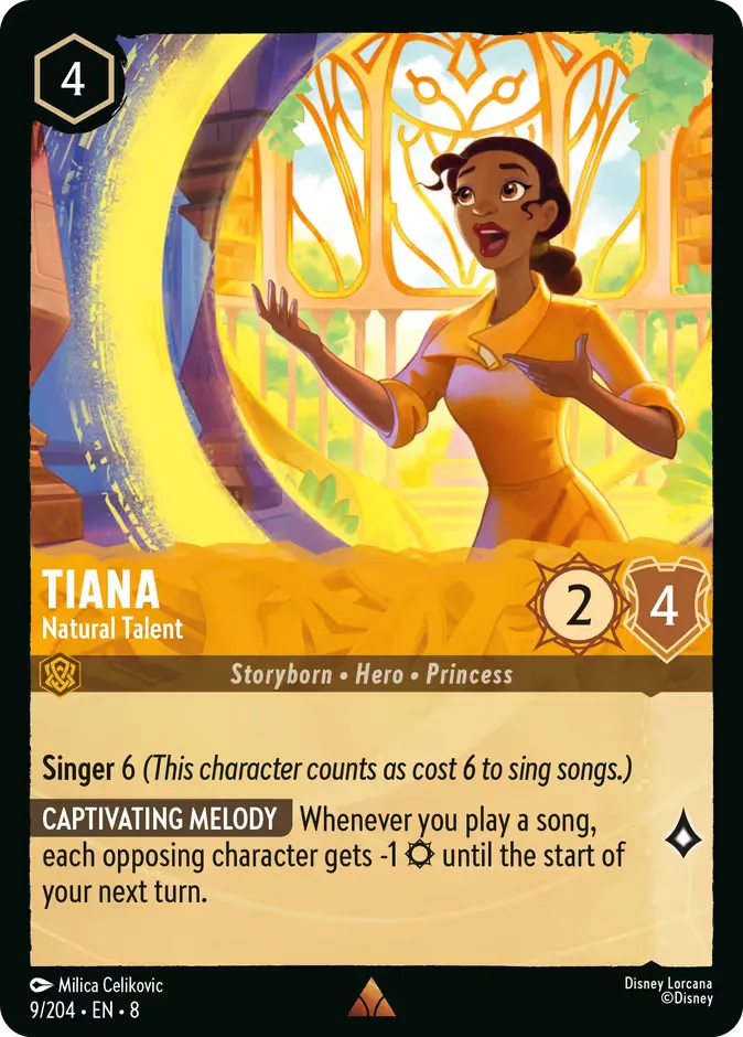 Tiana #9 Reign of Jafar Disney Lorcana card