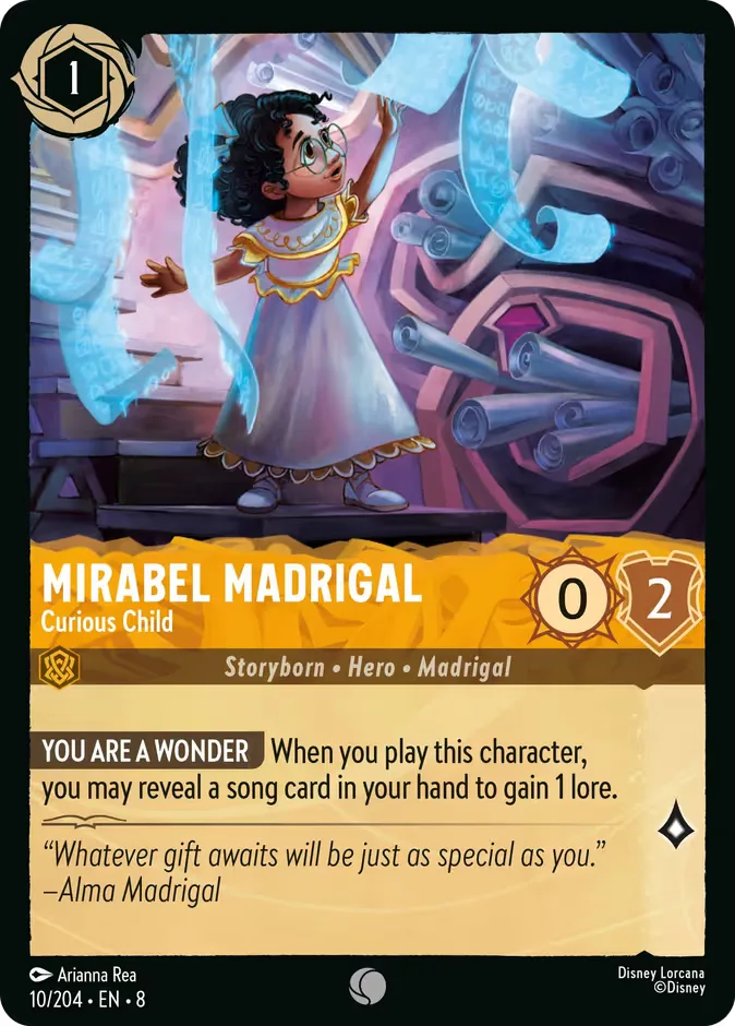 Mirabel Madrigal #10 Reign of Jafar Disney Lorcana card