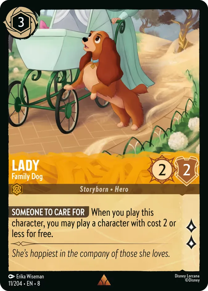 Lady #11 Reign of Jafar Disney Lorcana card