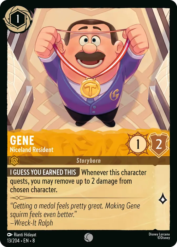 Gene #13 Reign of Jafar Disney Lorcana card