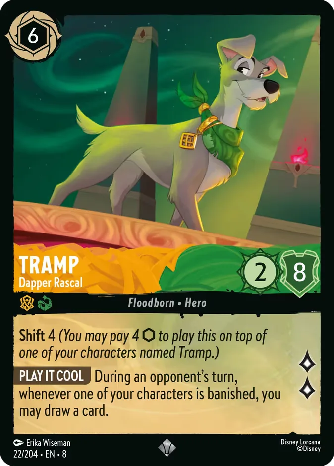 Tramp #22 Reign of Jafar Disney Lorcana card
