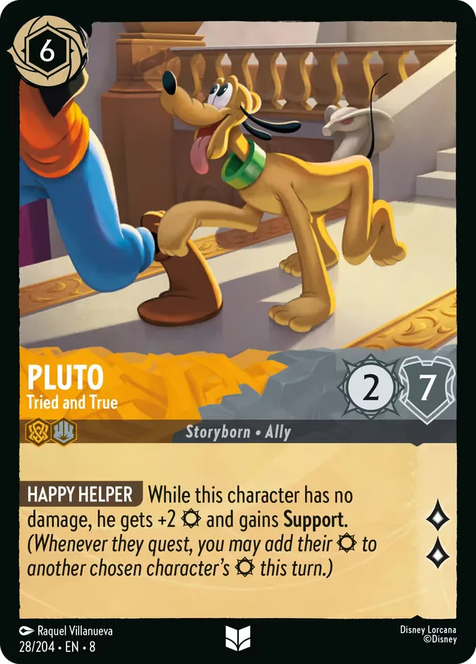 Pluto #28 Reign of Jafar Disney Lorcana card
