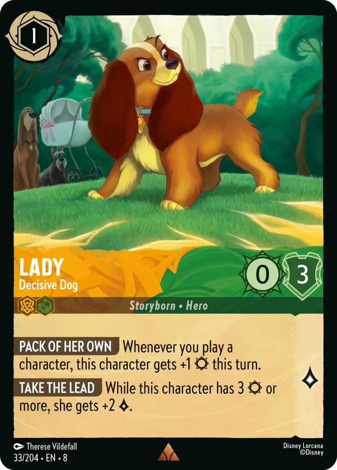 Lady #33 Reign of Jafar Disney Lorcana card