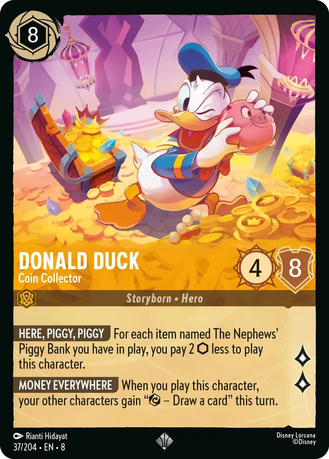 Donald Duck #37 Reign of Jafar Disney Lorcana card