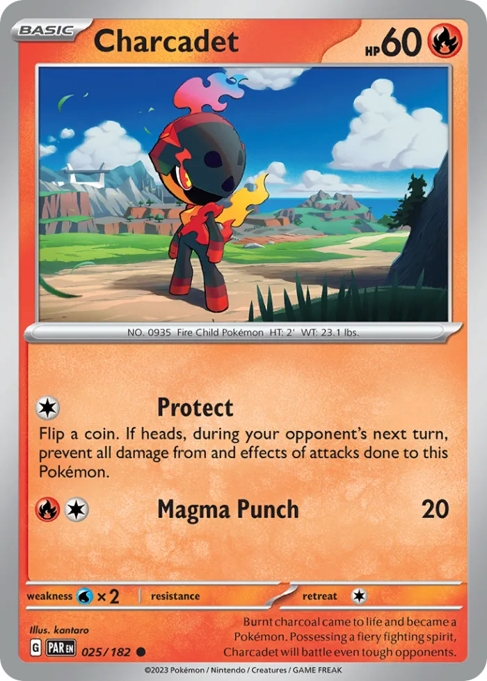 Charcadet #25 Paradox Rift Pokemon card